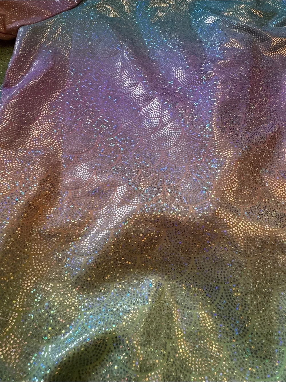 Old Navy Girls' Rainbow Shimmer Long-Sleeve One-Piece Swimsuit